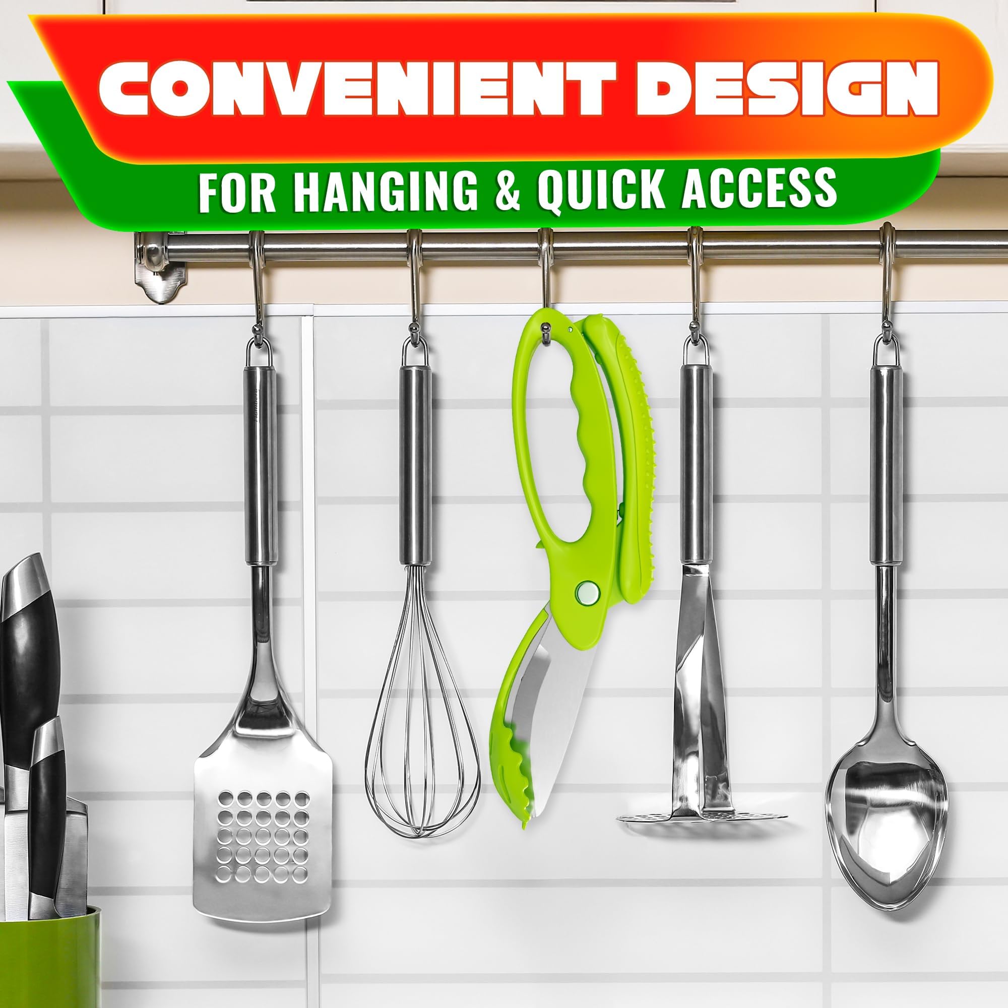 LIBERHAUS salad scissors quick-clean easy-chop in everyday prep.