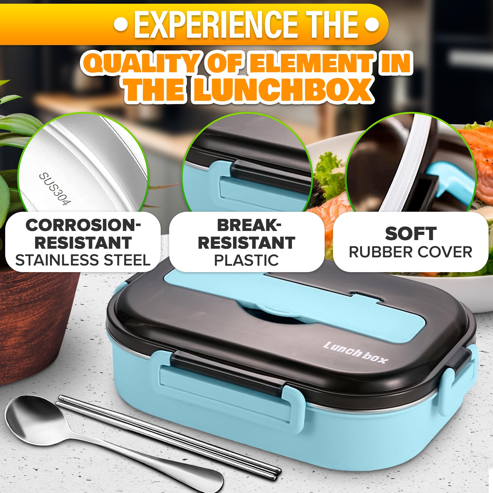LIBERHAUS Tiffin shown in office setting ideal for daily lunches