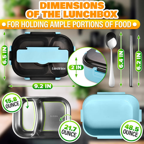 LIBERHAUS Tiffin two-compartment design keeps meals separate and organized