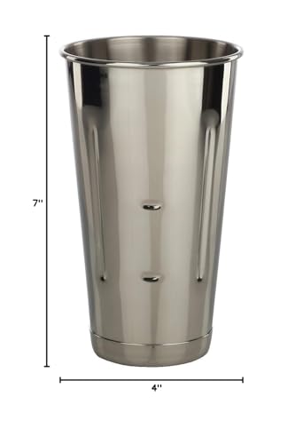 Libertyware malt milkshake cup with bottom lip for secure machine attachment, 30 oz