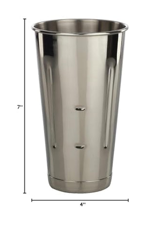 Libertyware malt milkshake cup with bottom lip for secure machine attachment, 30 oz