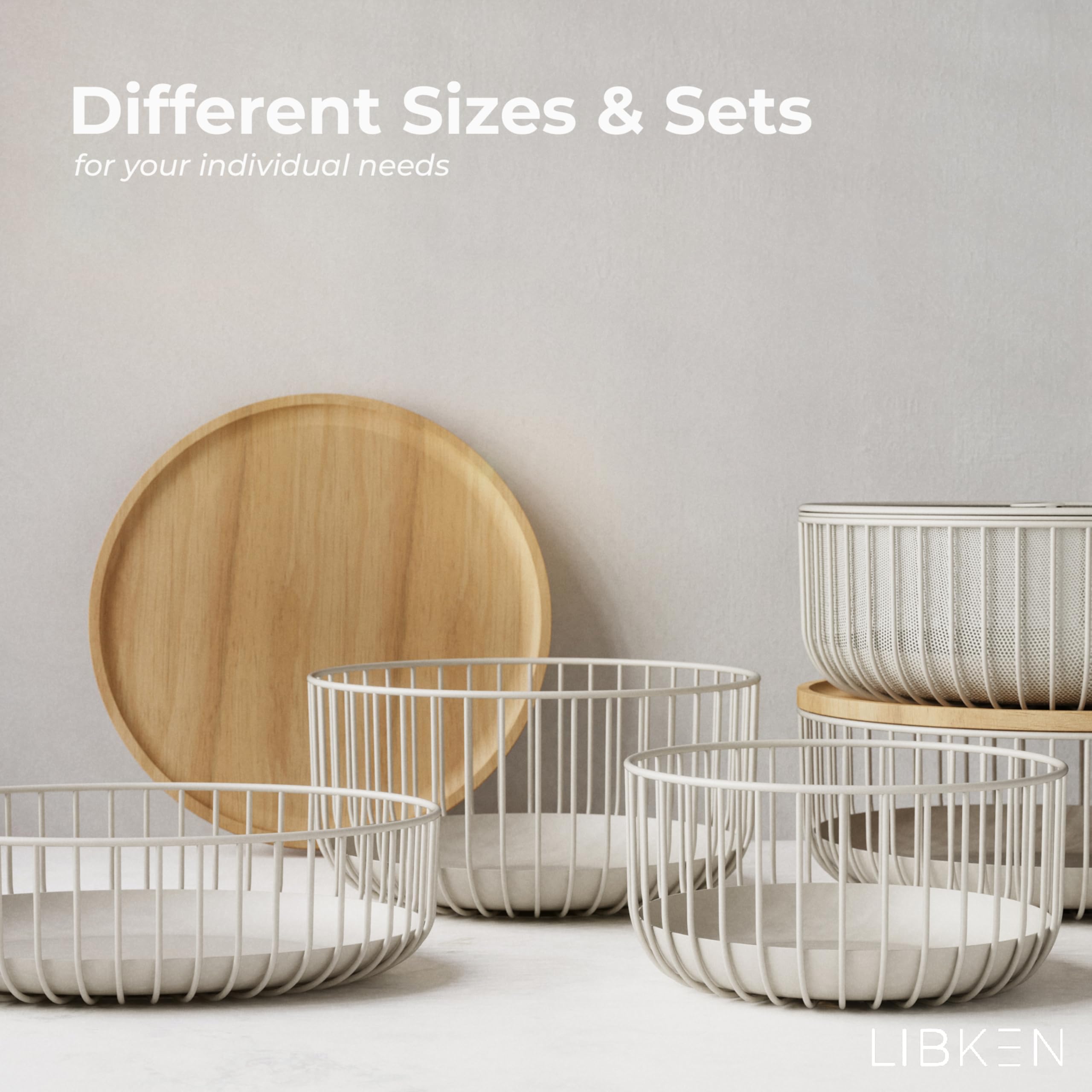 LIBKEN compact basket keeps fruits neatly organized