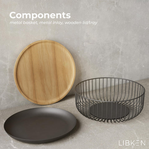LIBKEN stylish counter top basket suitable for fruits and veggies