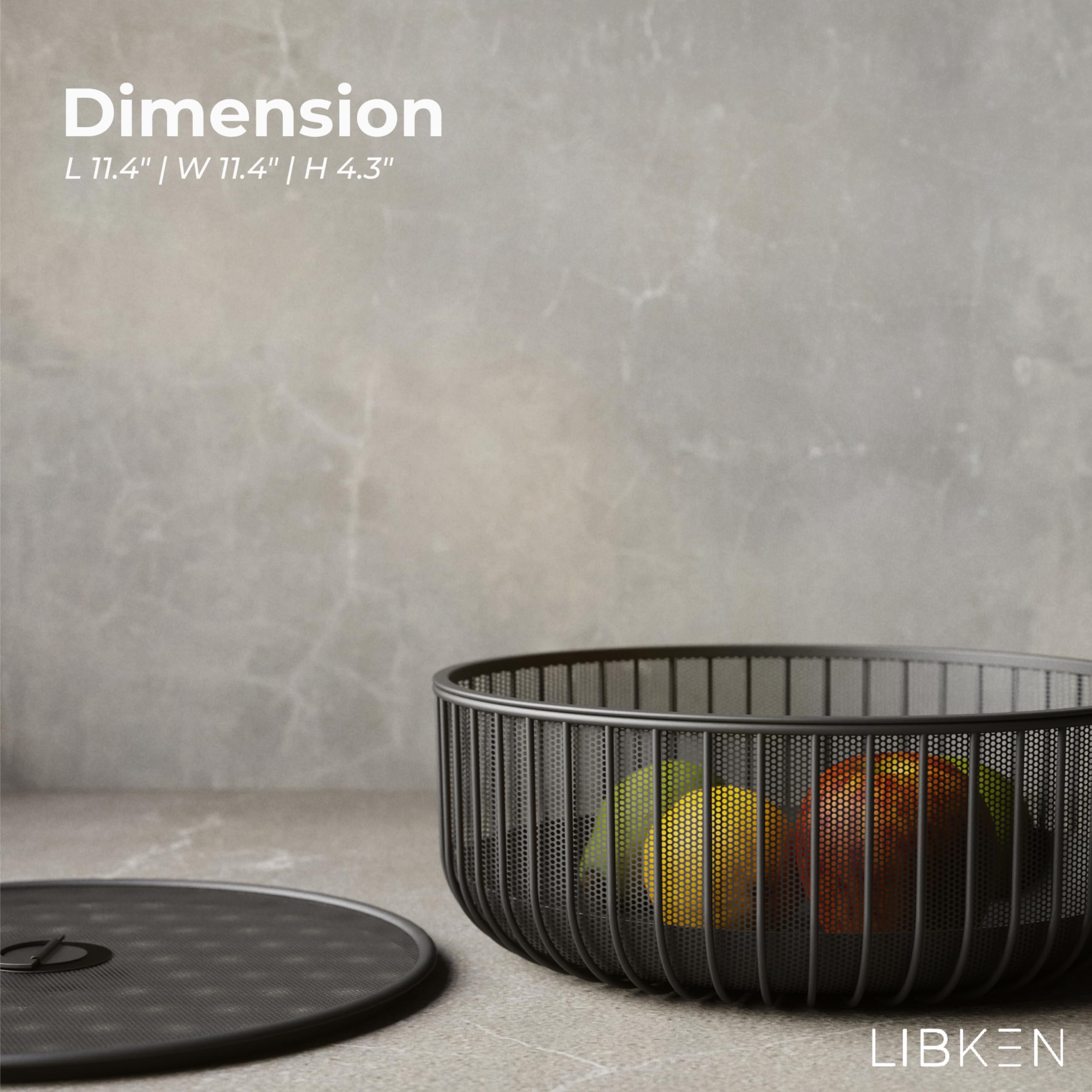 LIBKEN fruit and veggie holder keeps snacks accessible during gatherings.