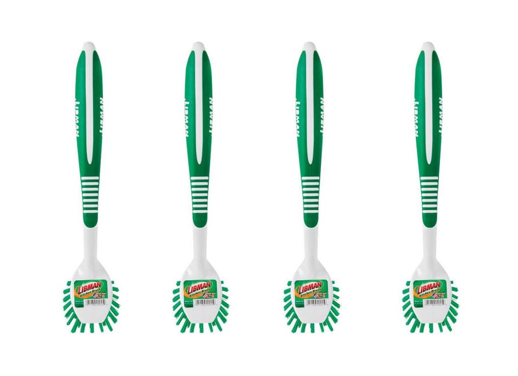 LIBMAN Commercial Kitchen Brush with Scrapper bristles deliver reliable scrubbing on stubborn food