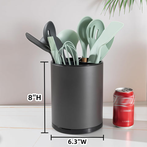 LIBODOUR utensil holder with drainage holes dries utensils quickly