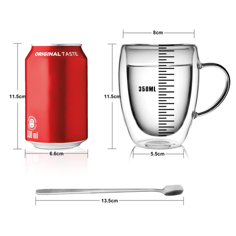 LIBWYS dishwasher-safe borosilicate glass cups for easy cleanup