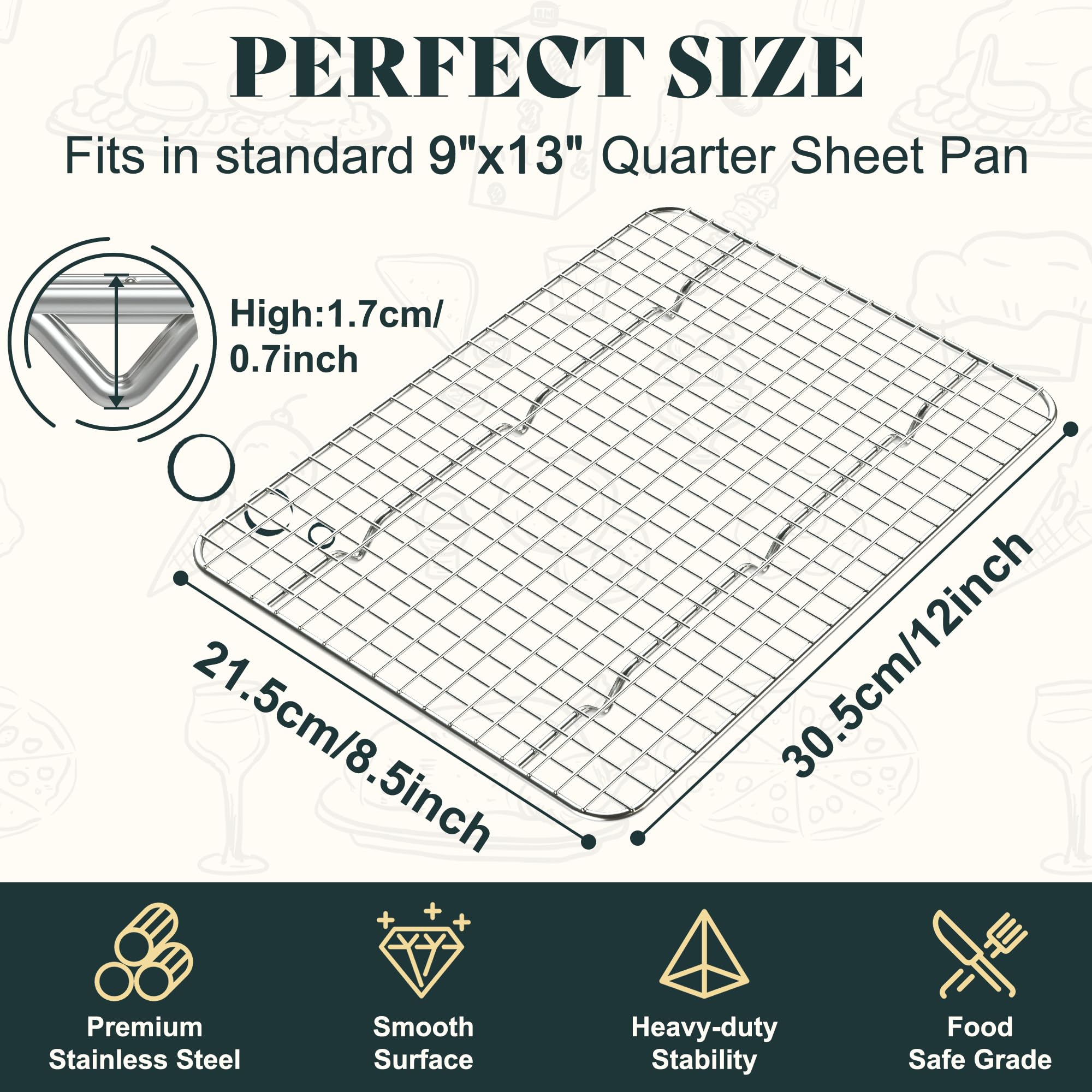 LIEMAND tight-wire design highlights sturdy support and durable stainless steel
