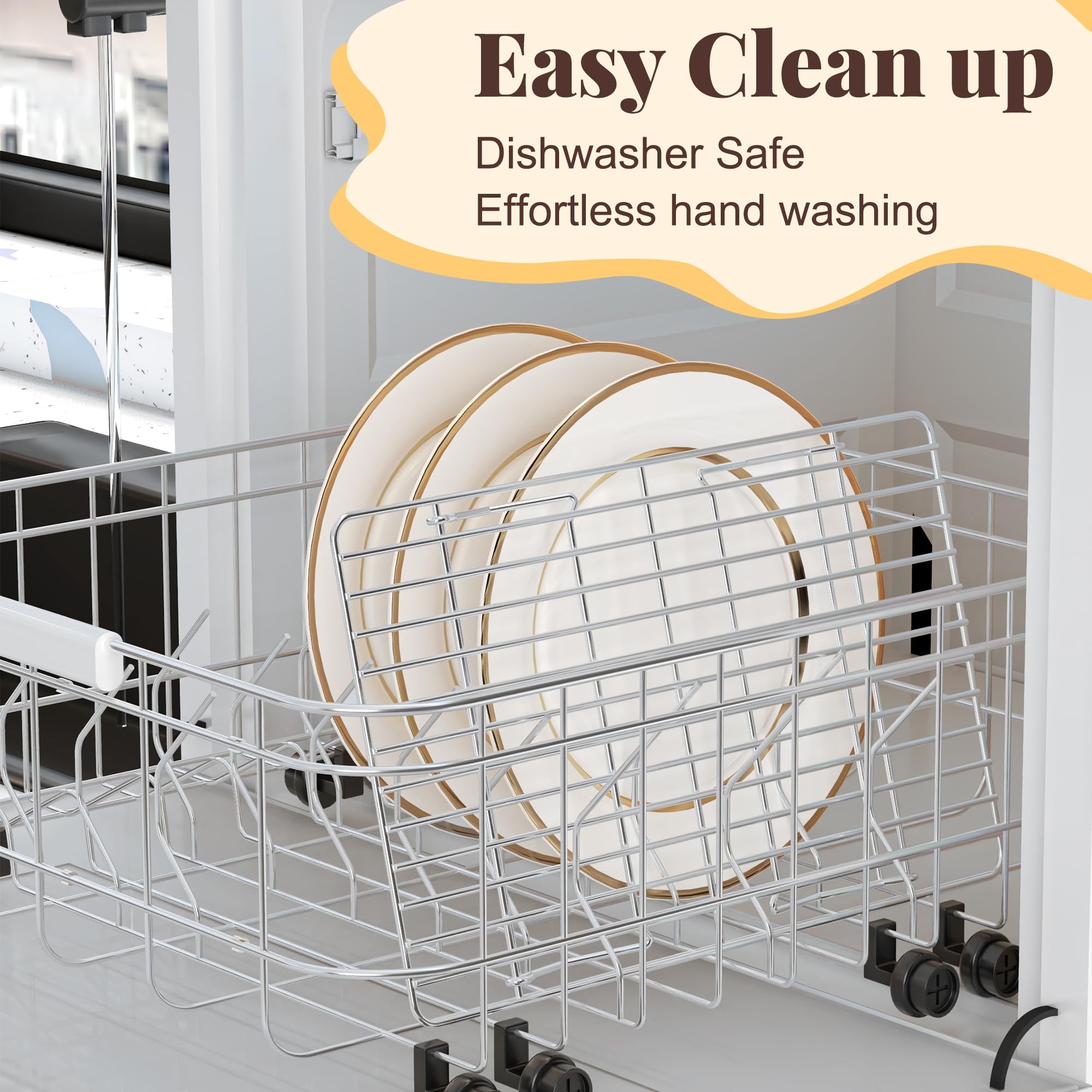 LIEMAND dishwasher-safe wire rack for easy cleanup after baking.