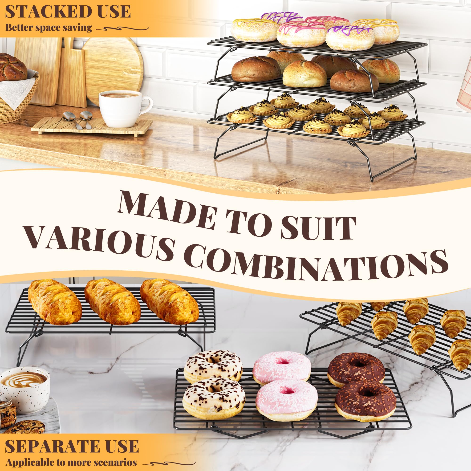 LIEMAND versatile kitchen rack for drying fruit and more