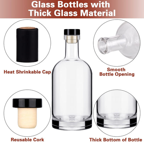 Liengoron bottle heavy bottom design ensures stability on shelves and bars.