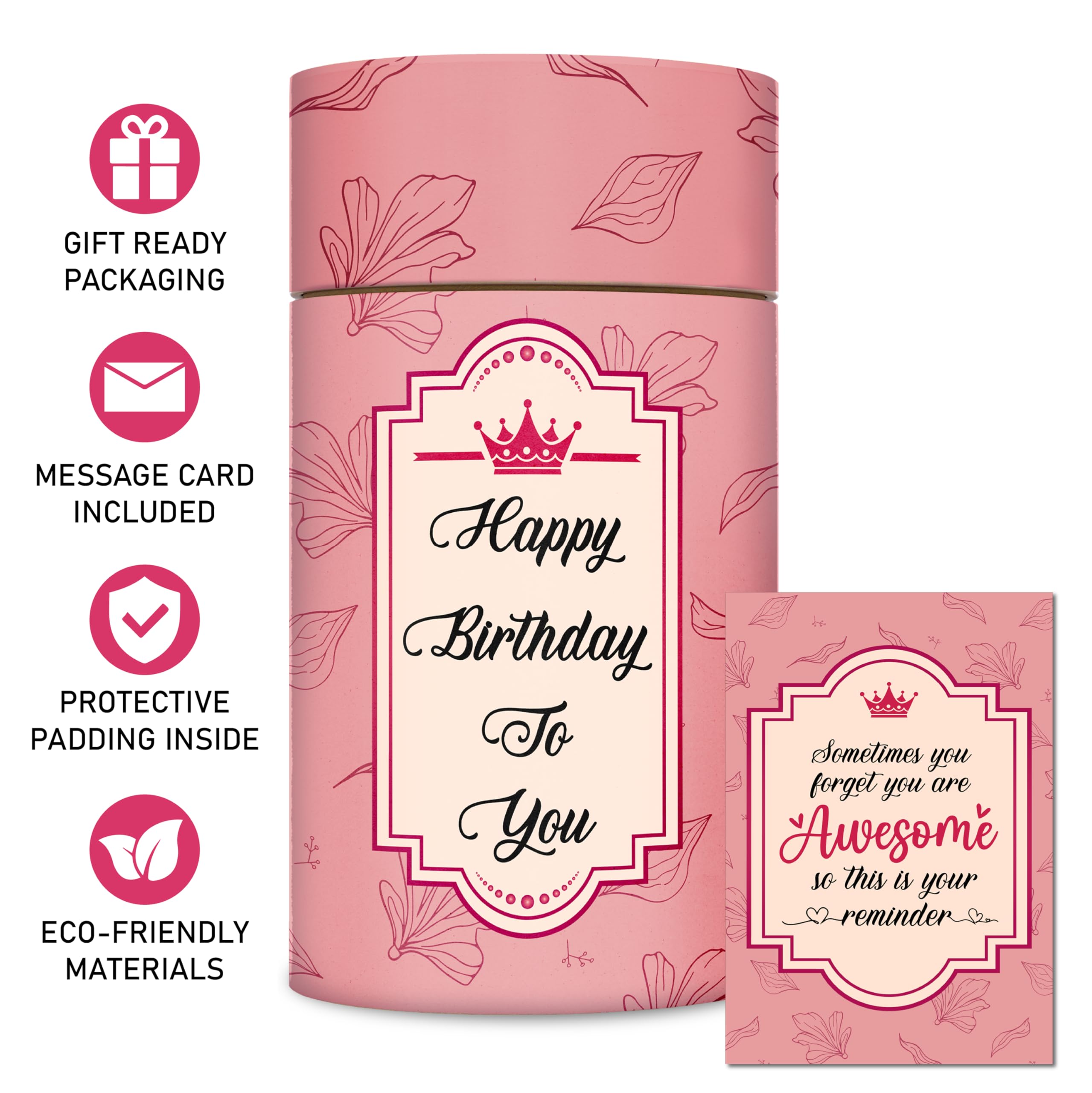 LIERIE8888 Happy Birthday label on the box enhances celebratory gifting