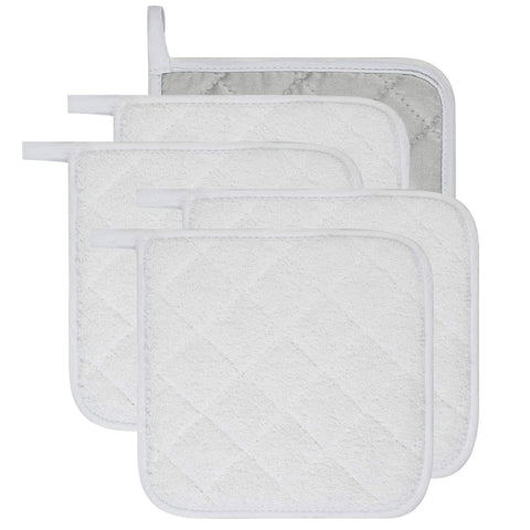 Lifaith pot-holder set5-7x7 inches provides reliable oven heat protection.