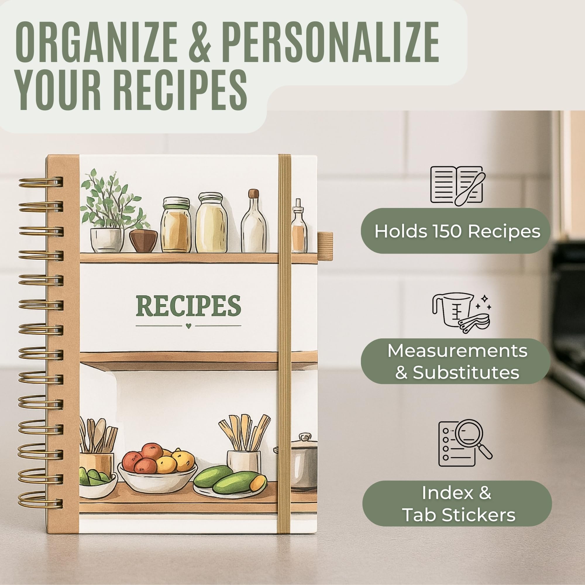 Life & Apples open pages show organized recipe sections for ingredients and steps.