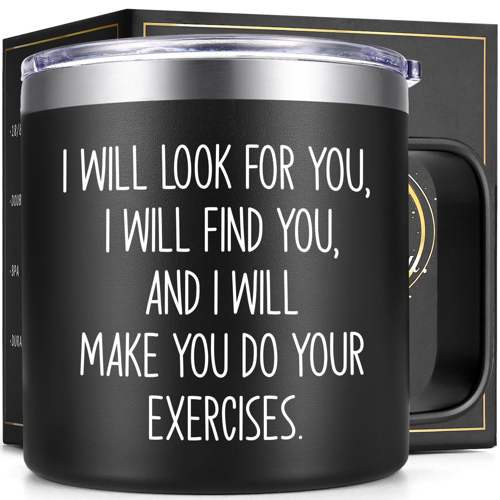Lifecapido 14oz mug with lid keeps drinks secure on the go