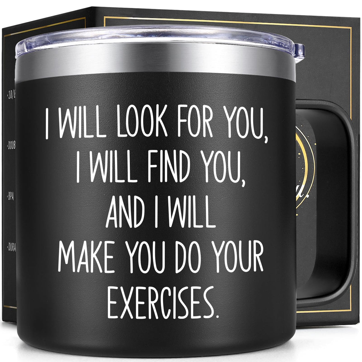 Lifecapido 14oz mug with lid keeps drinks secure on the go