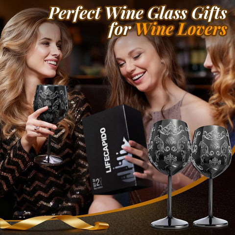 Lifecapido 18oz black finish glass offers sturdy, long-lasting use.