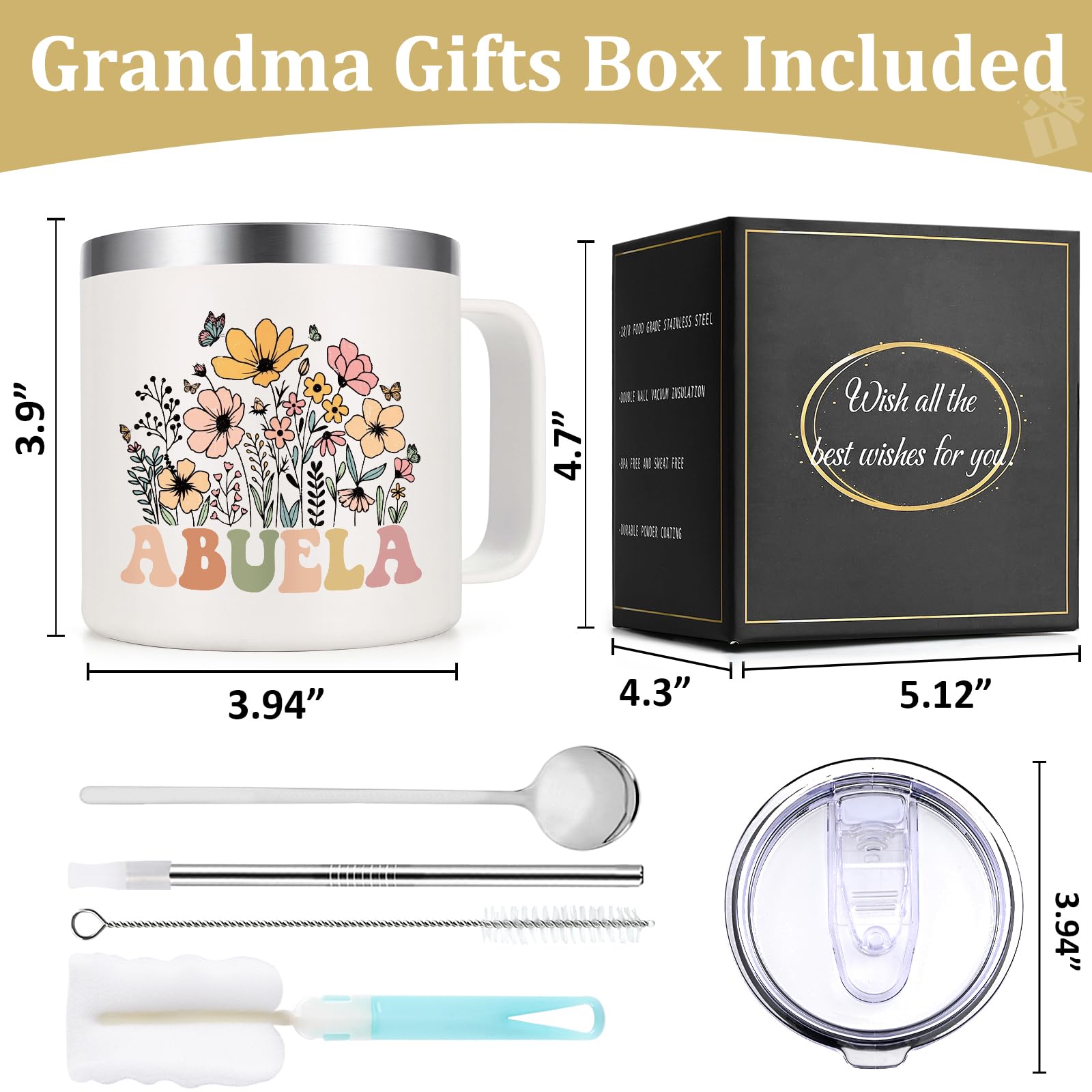 Lifecapido Abuela gift-ready box featuring cream mug and accessories.