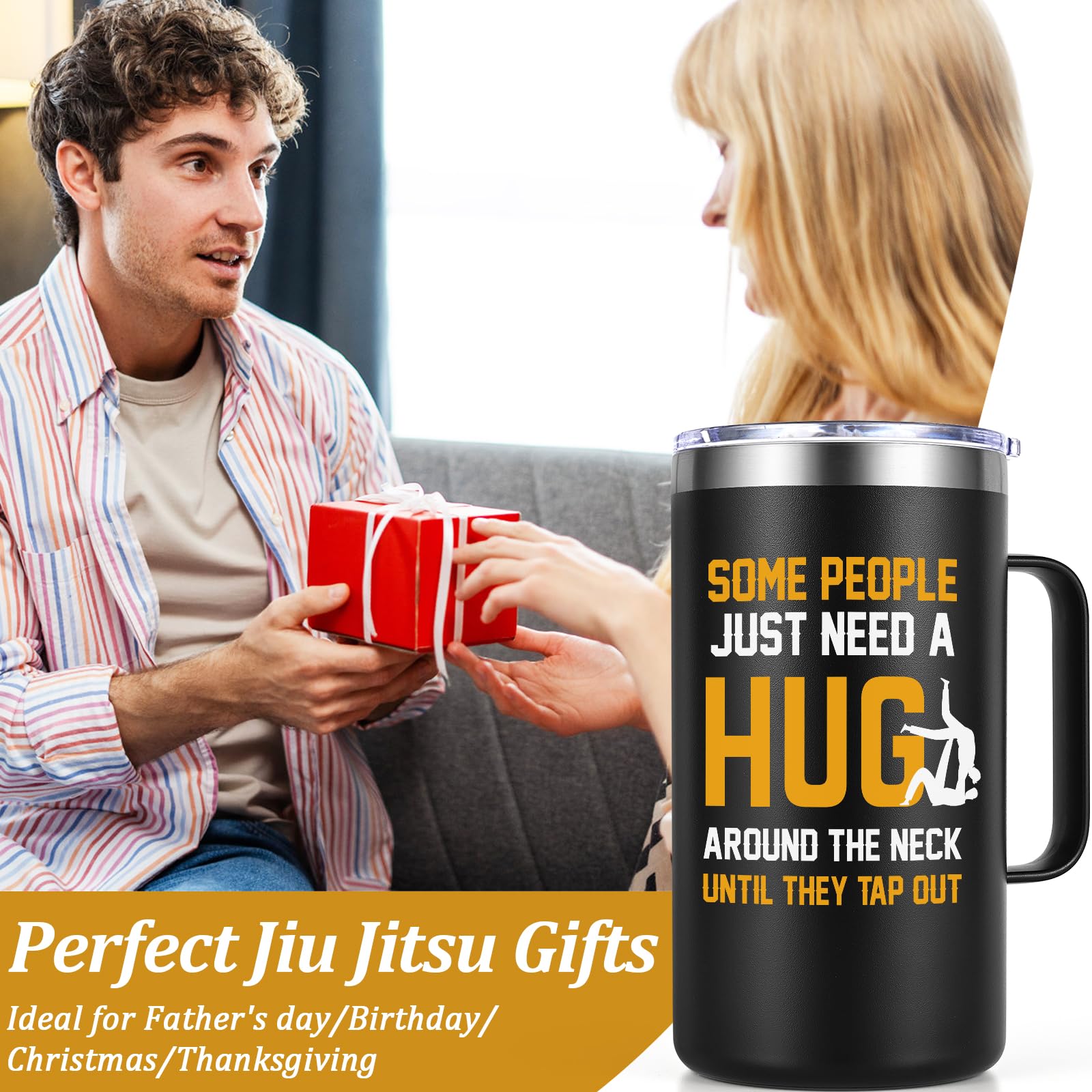 Lifecapido mug with lid and straw enables convenient on-the-go use.