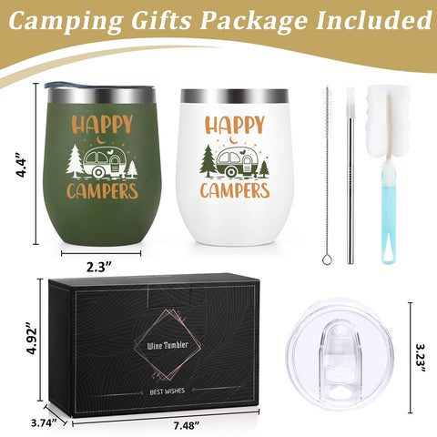 Lifecapido dual-pack tumblers gift set for outdoor enthusiasts