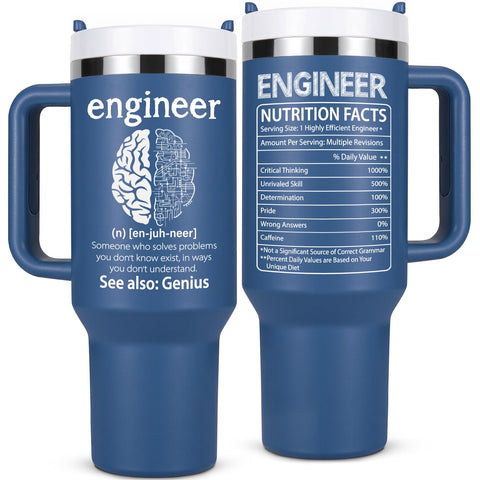 Lifecapido 40oz insulated tumbler in blue maintains beverage temperature.