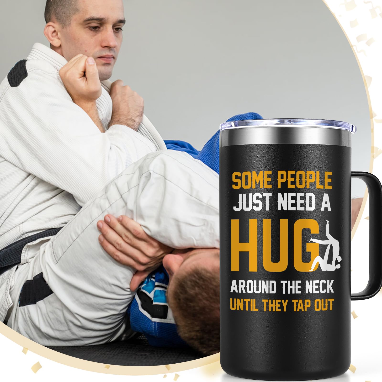 Lifecapido jiu-jitsu gift for men, ideal for athletes and coaches.