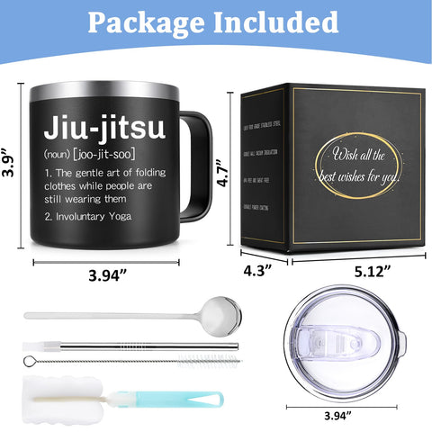 Lifecapido mug with spoon and accessories for easy cleanup.