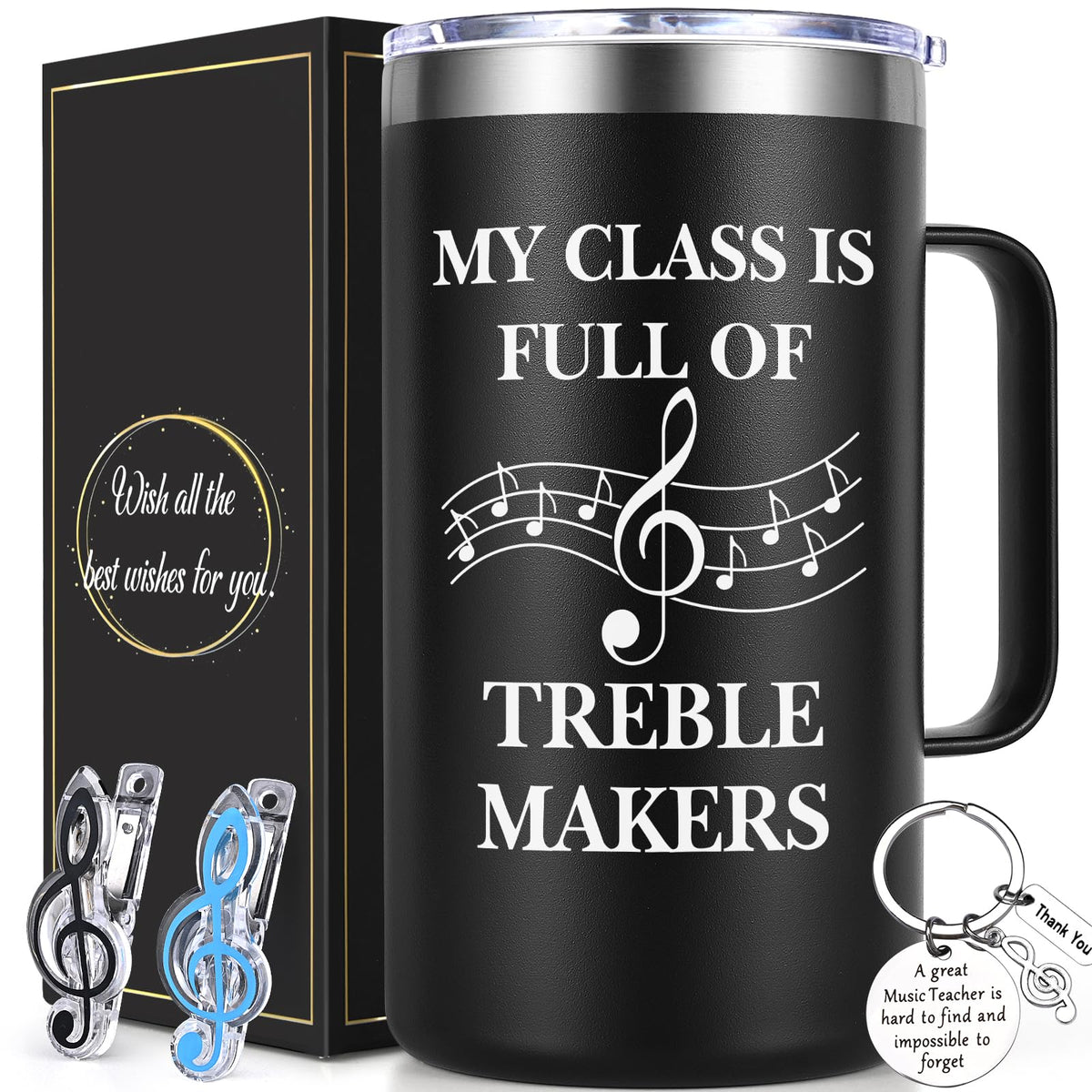 Lifecapido music-teacher-gifts-20oz-mug: sturdy insulated mug for daily classroom coffee.