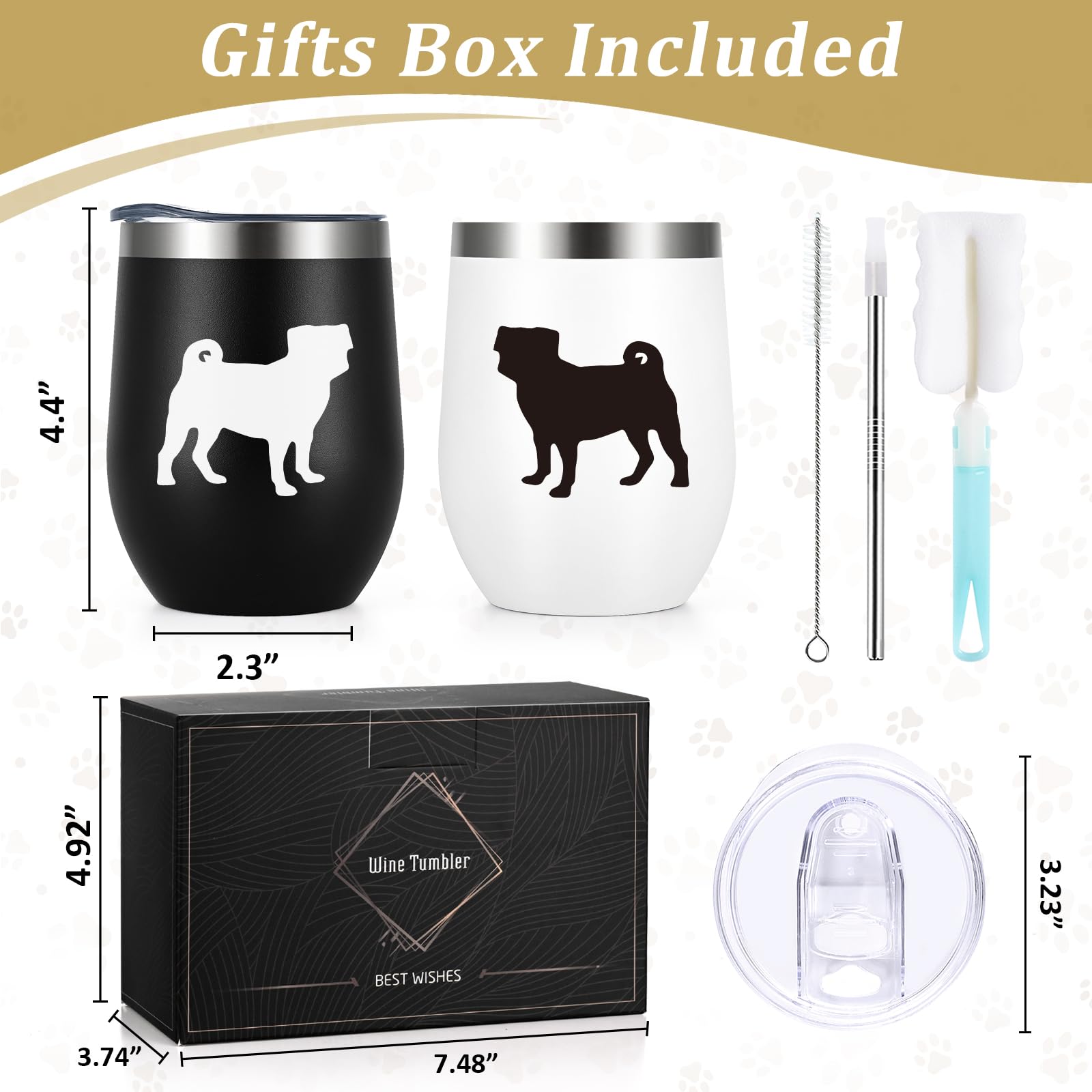 Lifecapido 2-piece tumbler set ideal for birthdays or holidays