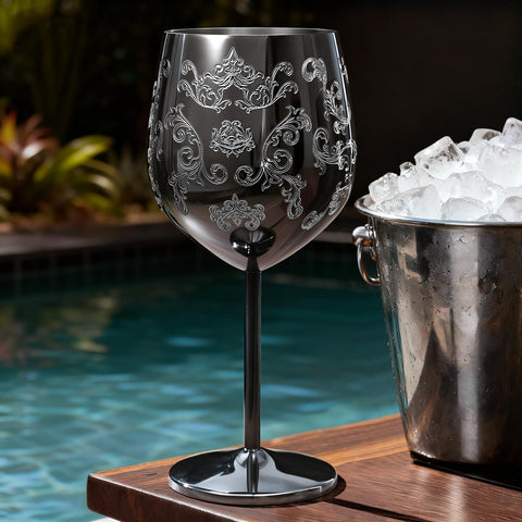 Lifecapido statement baroque wine glass elevates table presence.