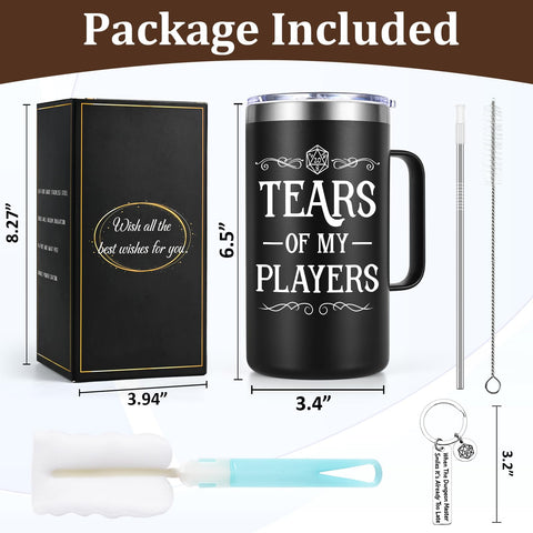 Lifecapido Tears of My Players mug side view showing 20oz capacity