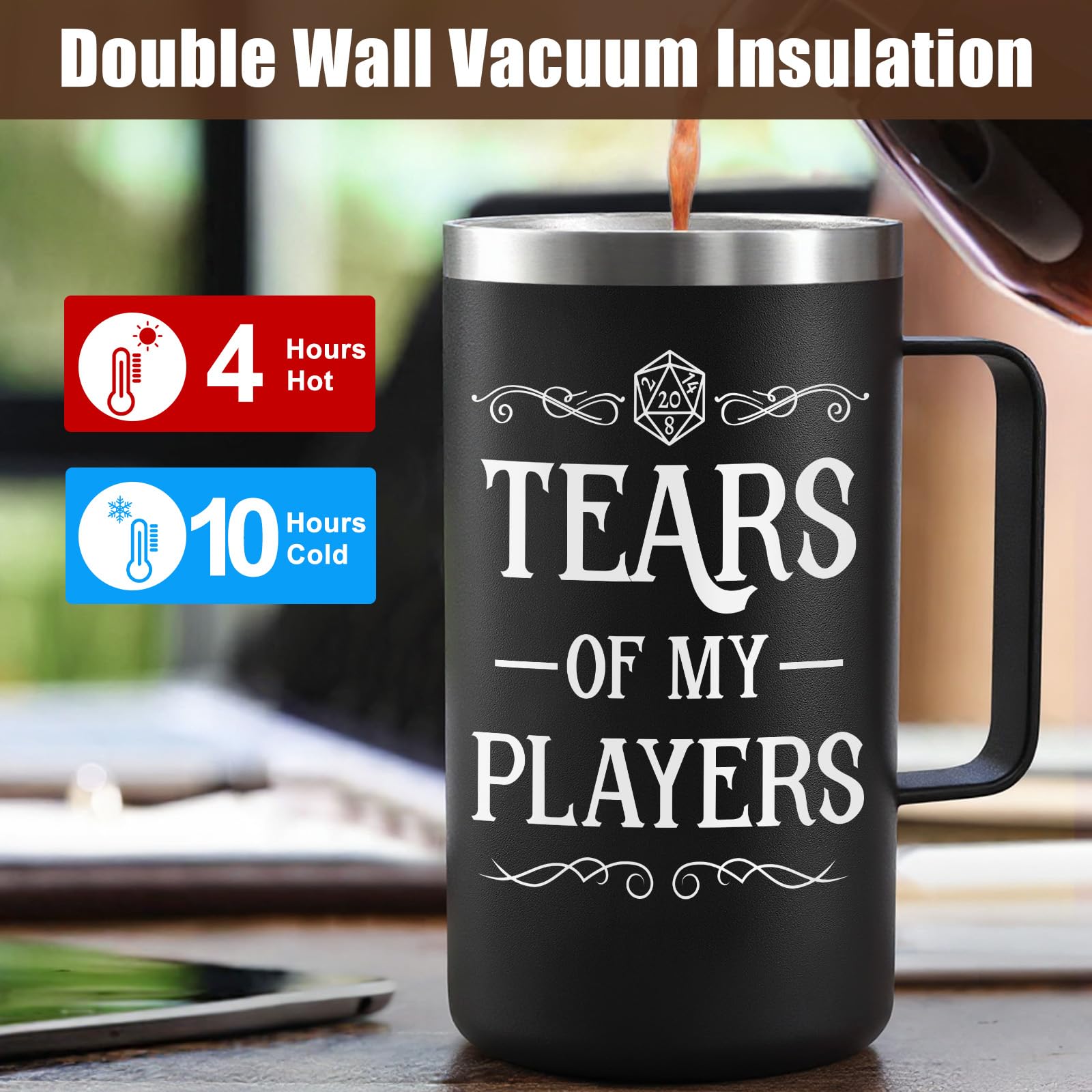 Lifecapido Tears of My Players mug straw included for easy sipping