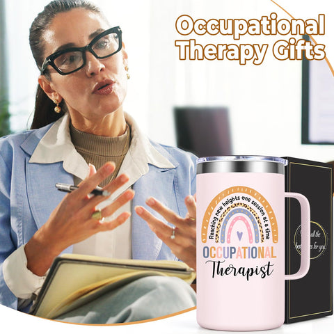Lifecapido 20oz therapist mug shows a comfortable handle for daily sipping.