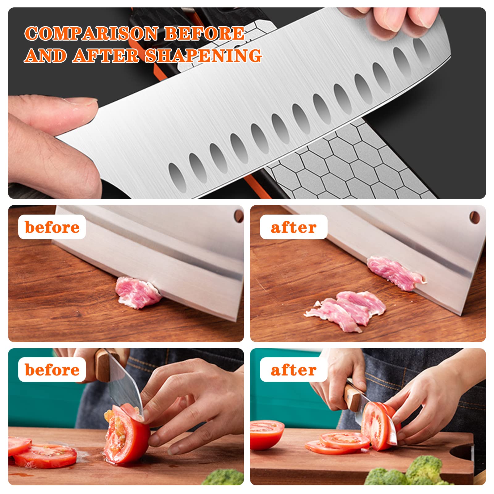 Lifeholic diamond sharpener back 1000 fine for re-sharpening and deburring.
