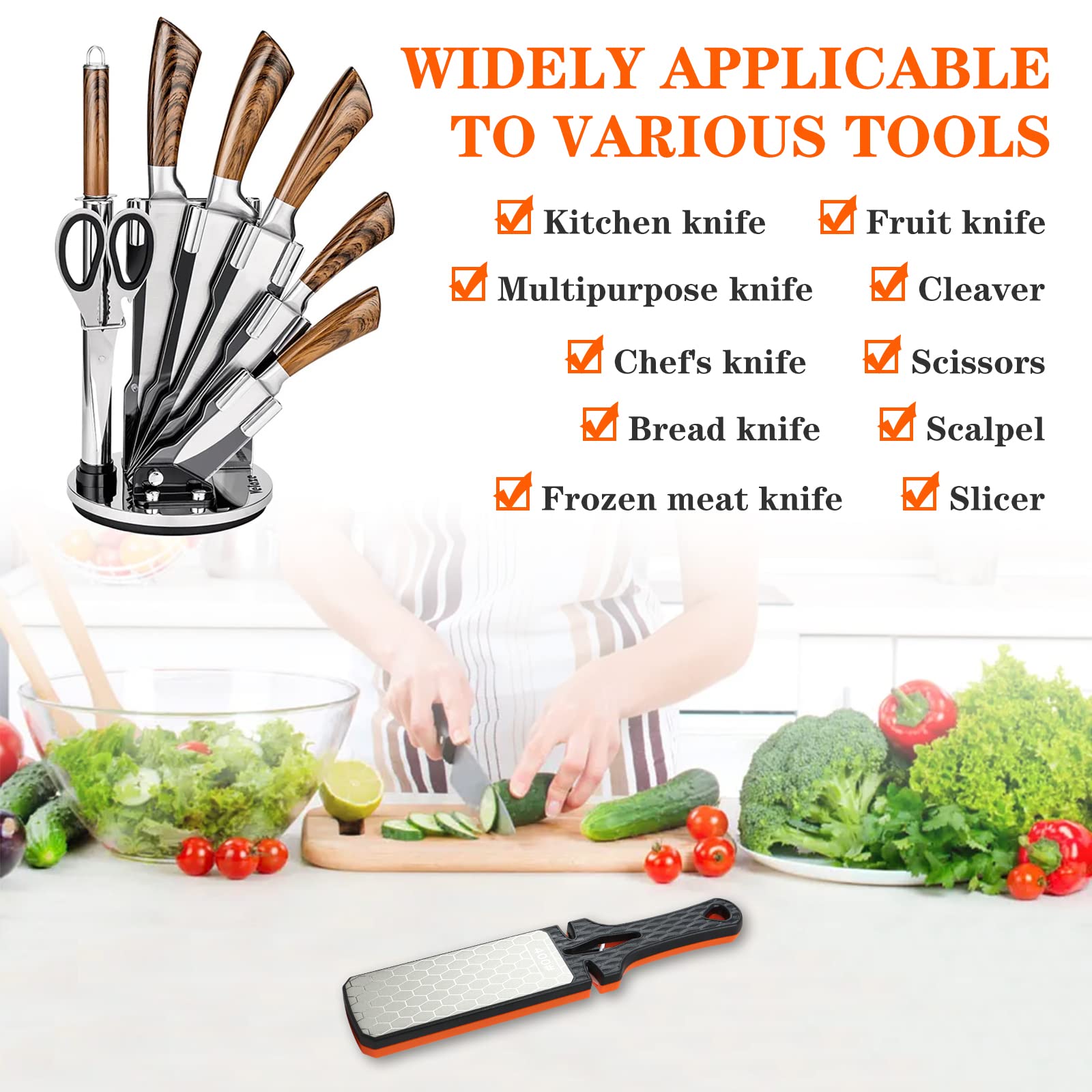 Lifeholic honeycomb design maintains sharpening efficiency during use.