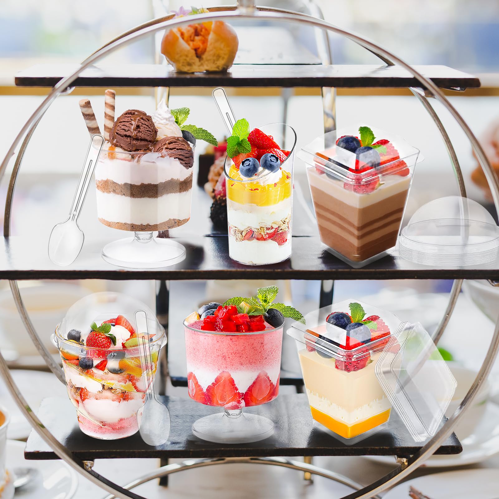 LifeIdeas 3oz shooting cups ideal for bite-size desserts and shooters at events.