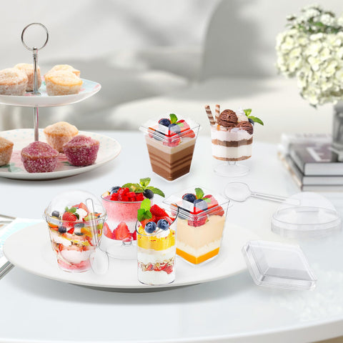 LifeIdeas multi-style parfait cups for diverse themes and stylish presentations.