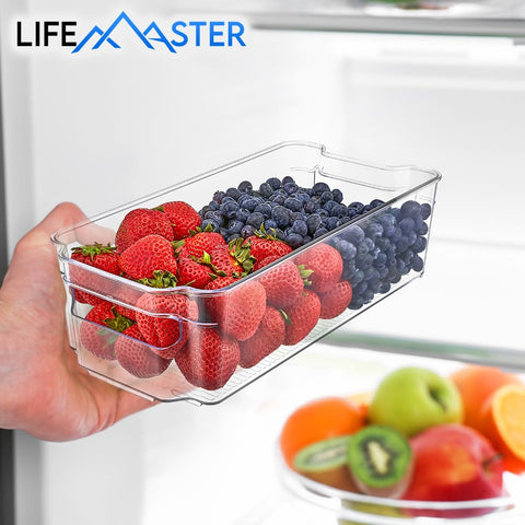 Lifemaster multi-purpose-fridge-bin-storage ideal for fruits, vegetables, and cans.