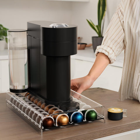 LifeMoreasy acrylic shell showcases crystal-like finish for a stylish coffee setup