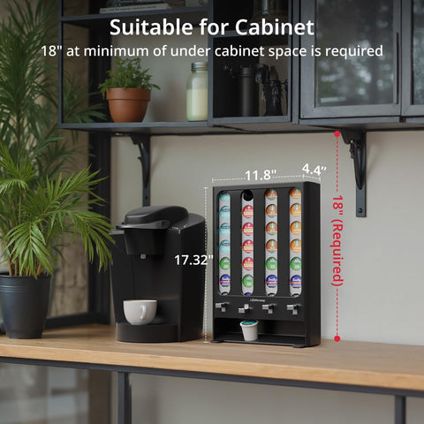 LifeMoreasy pod organizer showcasing 28 pods for tidy counters.