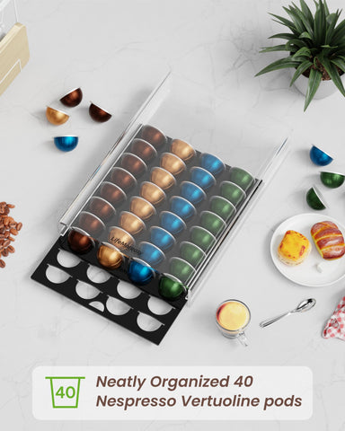 LifeMoreasy compact size fits under your coffee maker for space saving