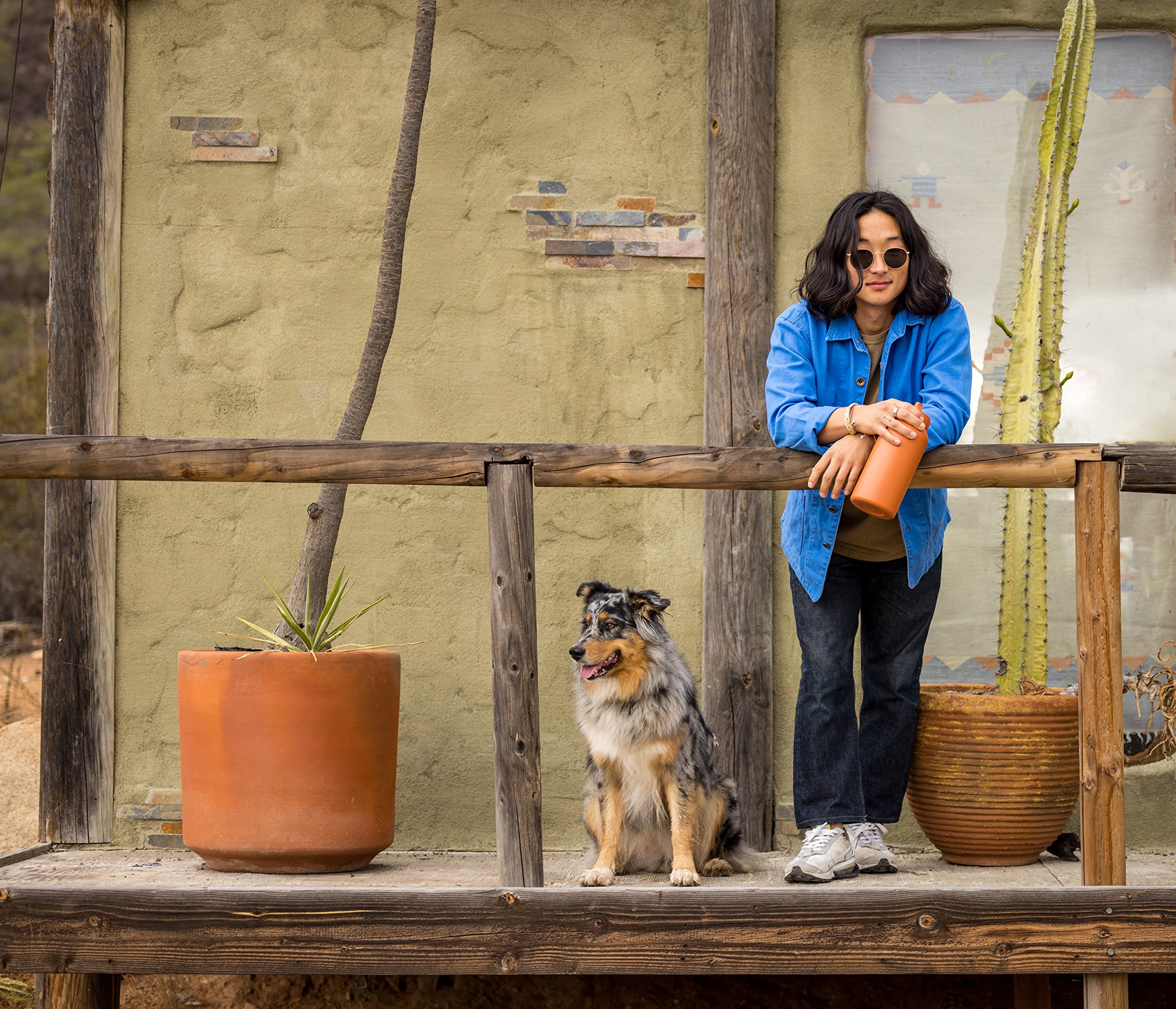 LifeStraw Go Series bottle tethered to backpack for travel-ready hydration.