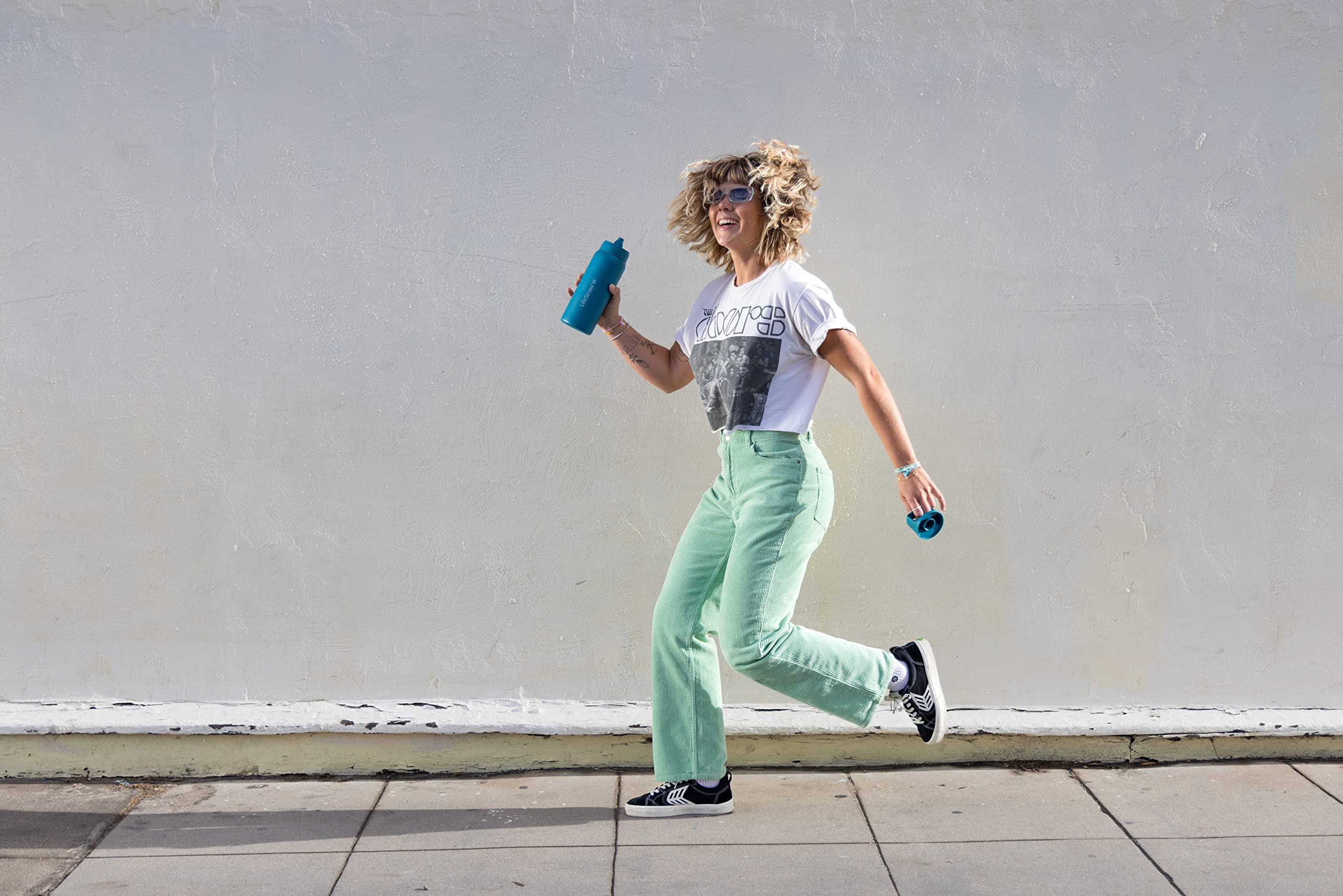 LifeStraw Go Series BPA-free bottle in durable stainless steel