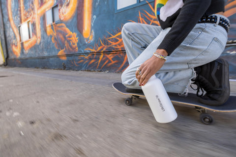 LifeStraw Go Series bottle keeps water cool during commute.