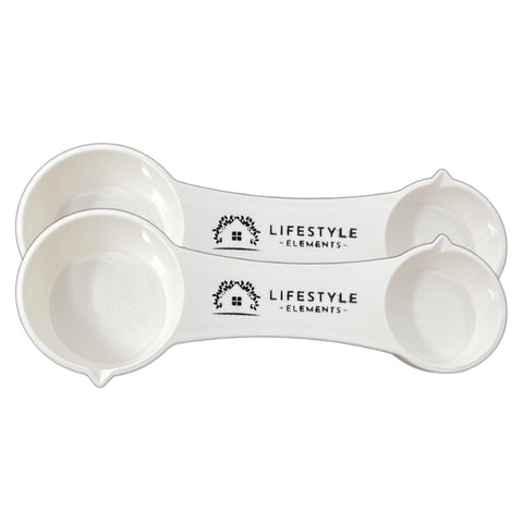 Lifestyle Elements all-in-one spoons showing 1 tbsp measure for accurate dry ingredient portions