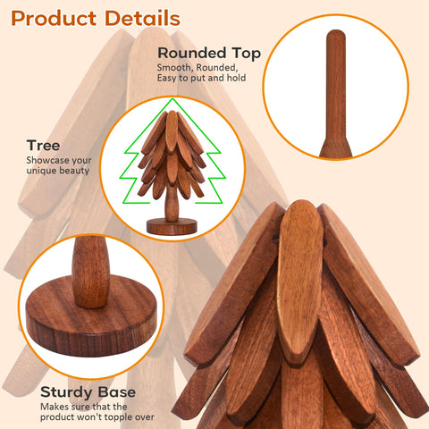 LIFETOWE tree trivet on countertop blends decor and function