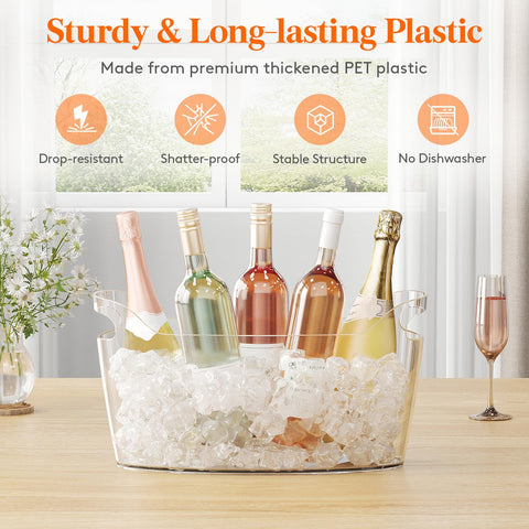 Lifewit 6.5L capacity fits multiple wine bottles for parties