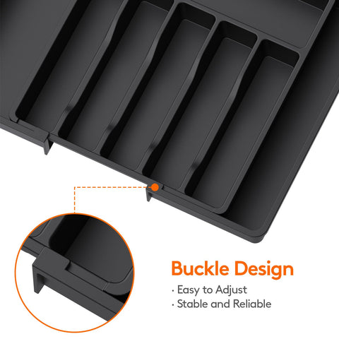 Lifewit six to eight compartments tray keeps cutlery neatly separated