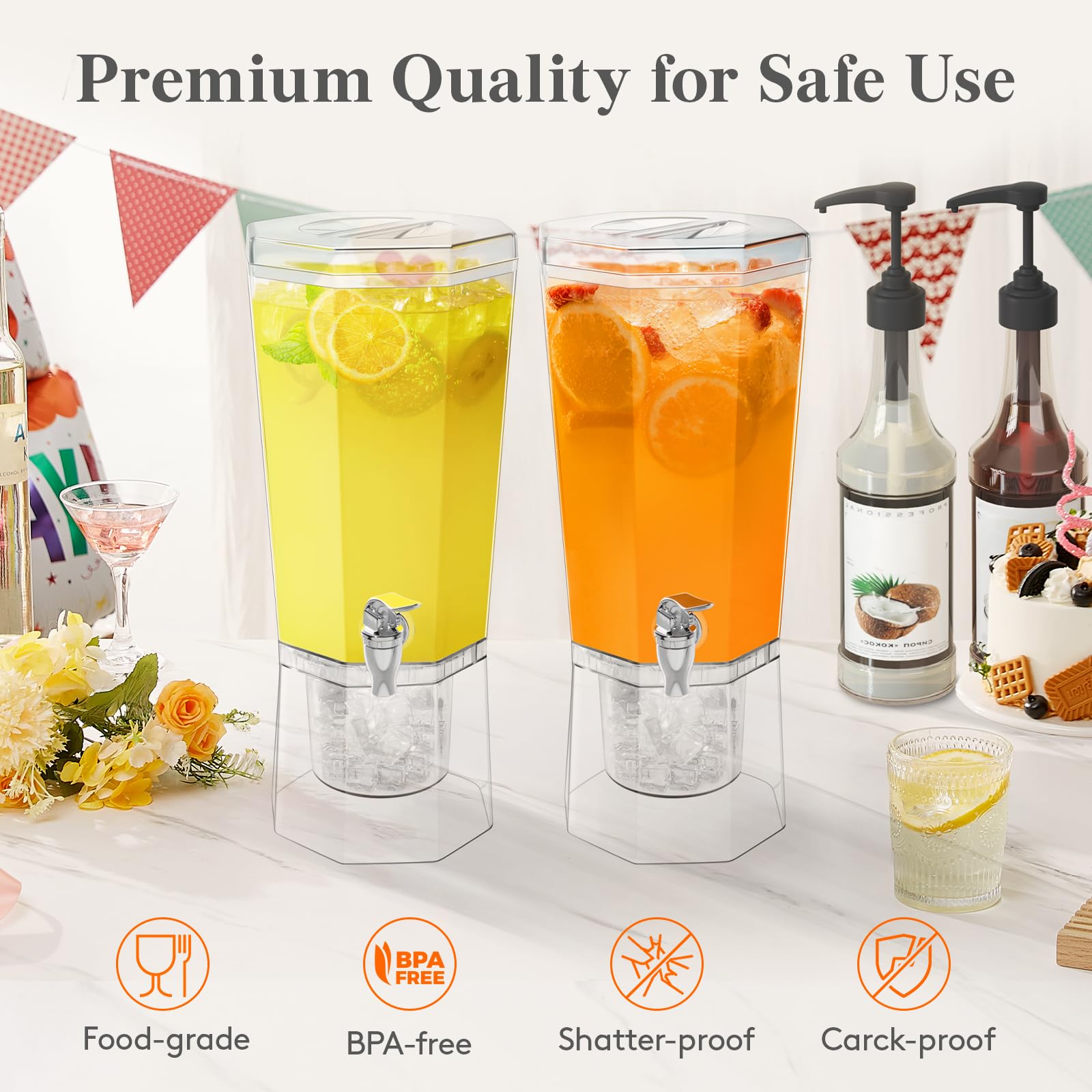 Lifewit ABS spigot with silicone gasket ensures leak-free pouring