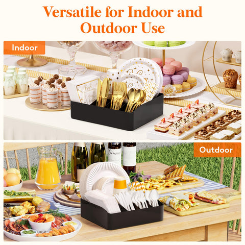 Lifewit large-capacity plate compartment fits full-size plates.